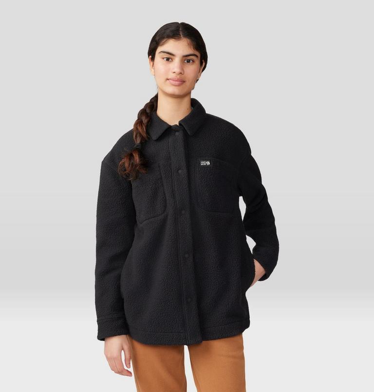 Women's HiCamp Shacket, Color: Black, image 1