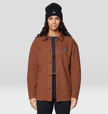 Women's HiCamp Shacket, Color: Cocoa Brown, image 4