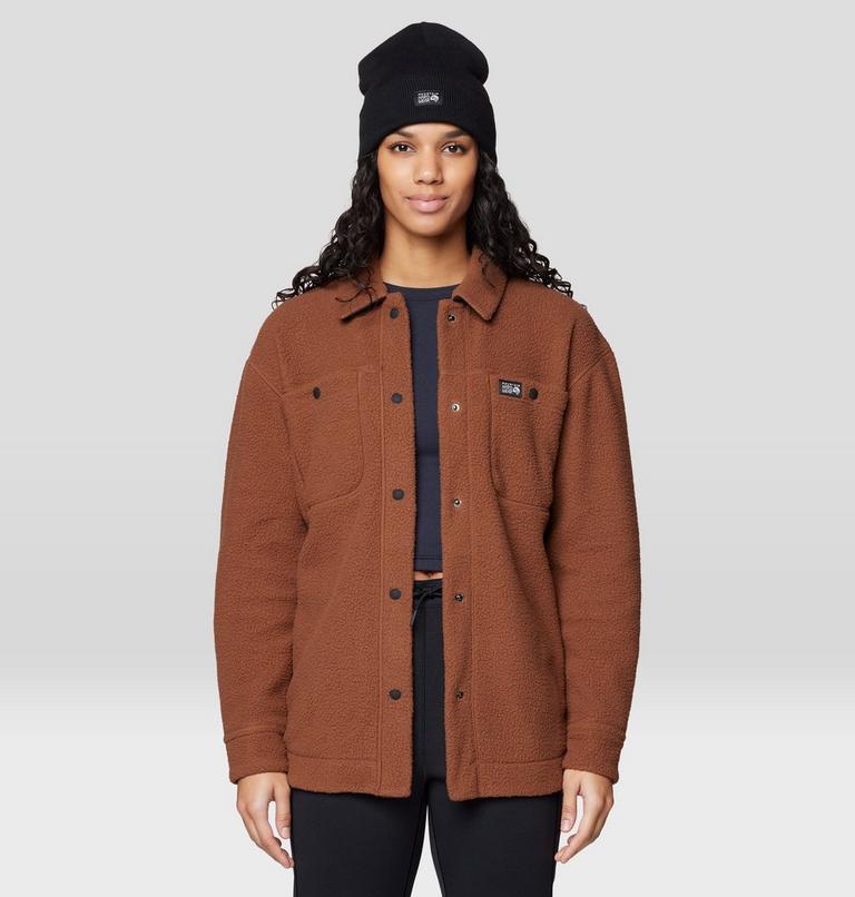 Women's HiCamp Shacket, Color: Cocoa Brown, image 4
