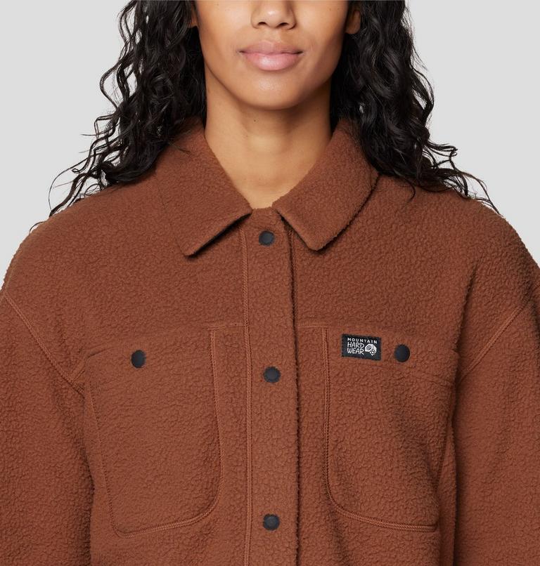 Women's HiCamp Shacket, Color: Cocoa Brown, image 5