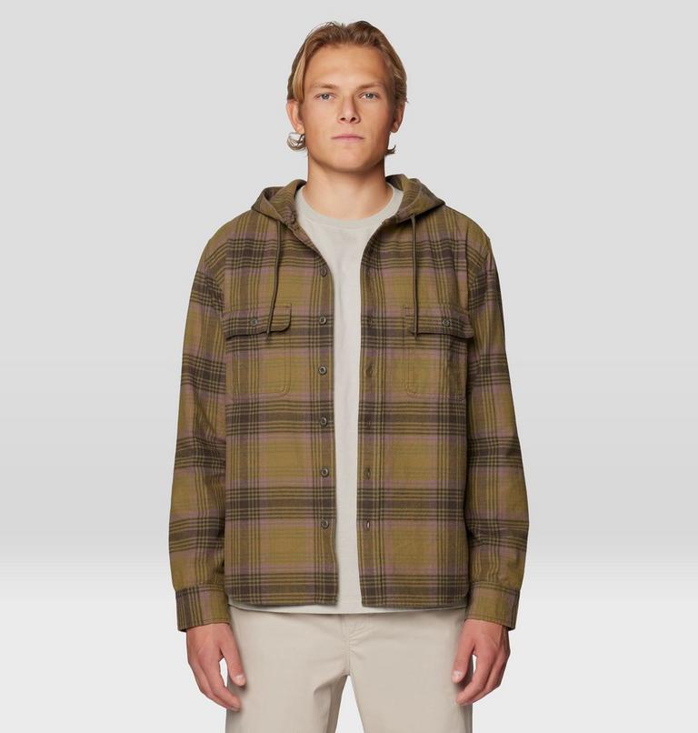 Men's Dusk Creek Long Sleeve Hooded Shirt, Color: Ridgeline Billy Plaid, image 5