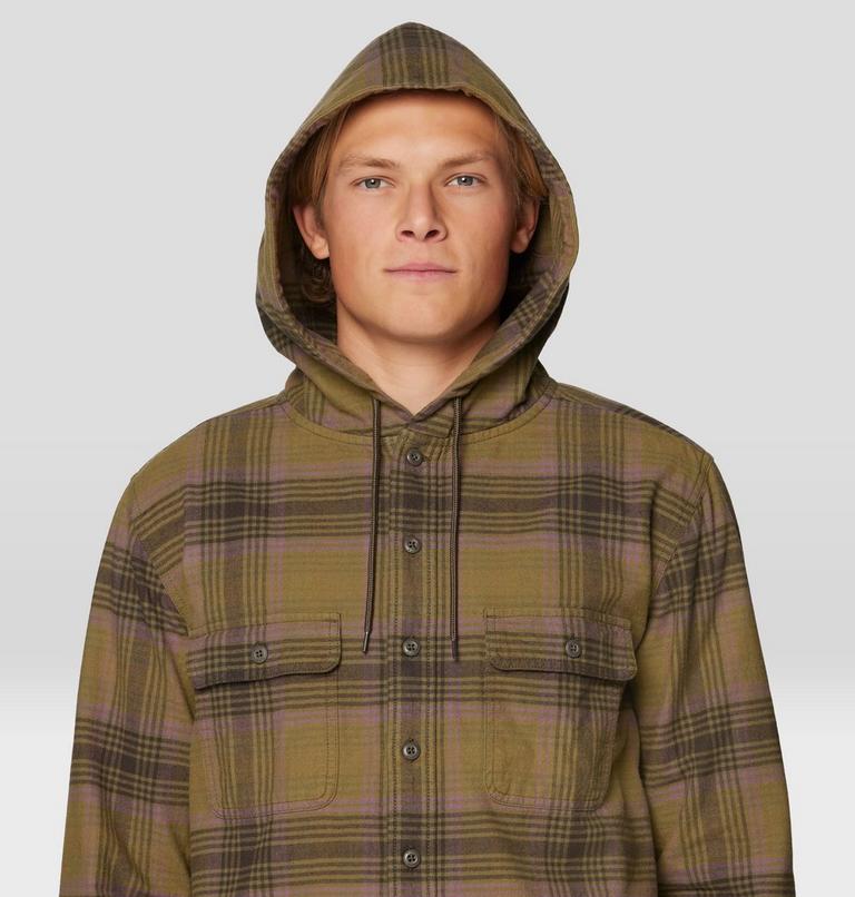 Men's Dusk Creek Long Sleeve Hooded Shirt, Color: Ridgeline Billy Plaid, image 6