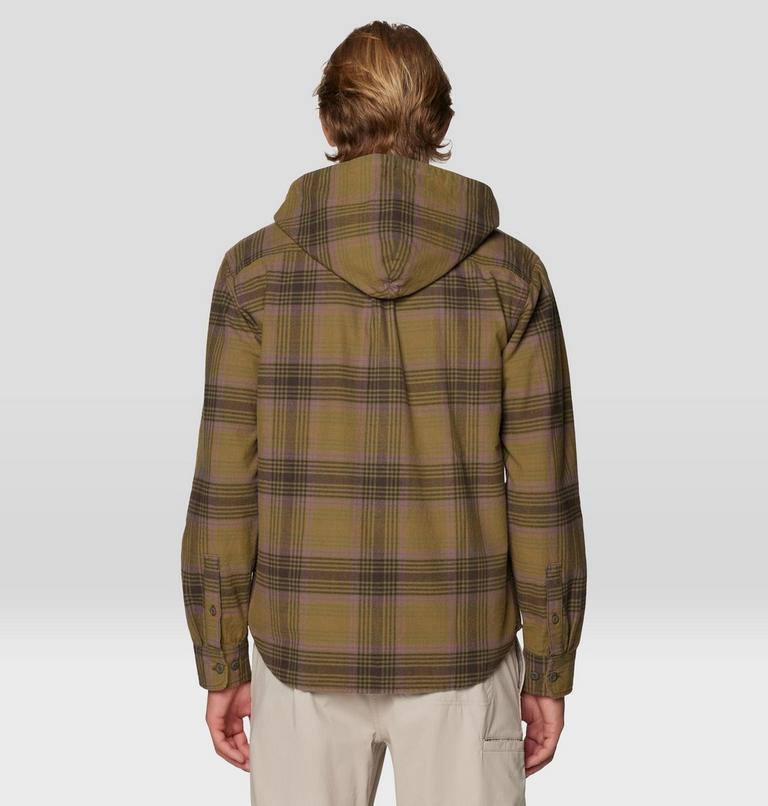Men's Dusk Creek Long Sleeve Hooded Shirt, Color: Ridgeline Billy Plaid, image 3