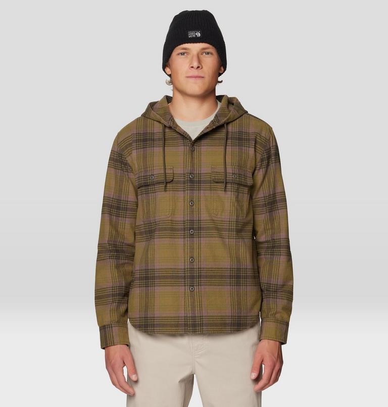Men's Dusk Creek Long Sleeve Hooded Shirt, Color: Ridgeline Billy Plaid, image 1