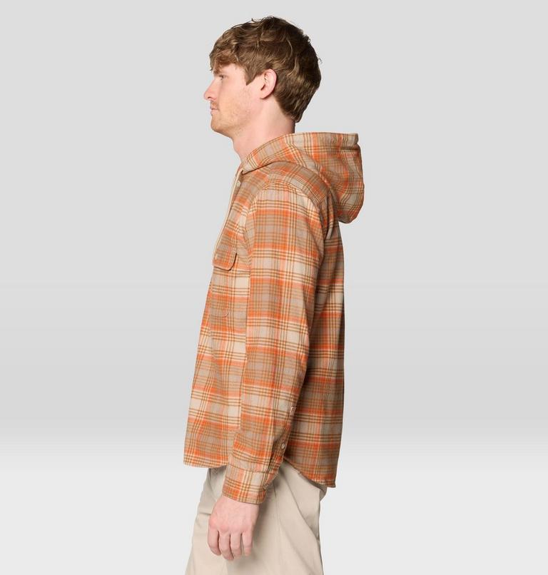 Men's Dusk Creek Long Sleeve Hooded Shirt, Color: Badlands Billy Plaid, image 4