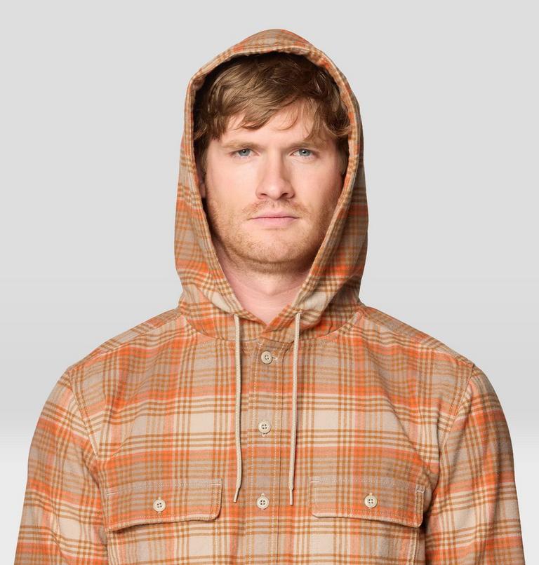 Men's Dusk Creek Long Sleeve Hooded Shirt, Color: Badlands Billy Plaid, image 6