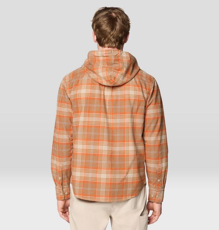 Men's Dusk Creek Long Sleeve Hooded Shirt, Color: Badlands Billy Plaid, image 3