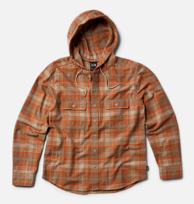 Men's Dusk Creek Long Sleeve Hooded Shirt, Color: Badlands Billy Plaid, image 2