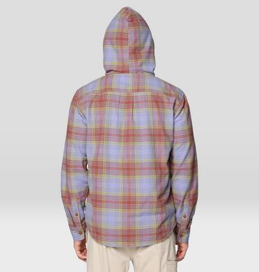 Men's Dusk Creek Long Sleeve Hooded Shirt, Color: Bourbon Brown Billy Plaid, image 3