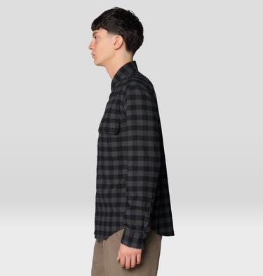 Men's Dusk Creek Flannel Long Sleeve Shirt, Color: Black Mini Buffalo Check, image 11