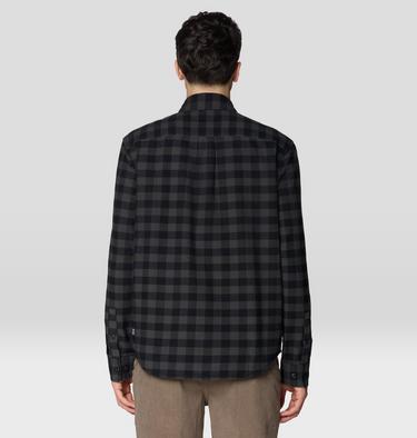 Men's Dusk Creek Flannel Long Sleeve Shirt, Color: Black Mini Buffalo Check, image 10