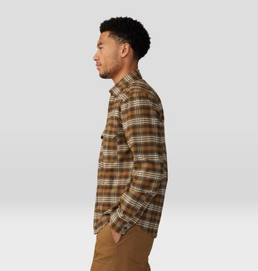 Men's Dusk Creek Flannel Long Sleeve Shirt, Color: Corozo Nut Oslo Plaid, image 39