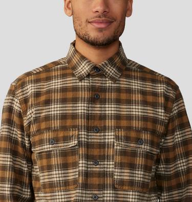 Men's Dusk Creek Flannel Long Sleeve Shirt, Color: Corozo Nut Oslo Plaid, image 40