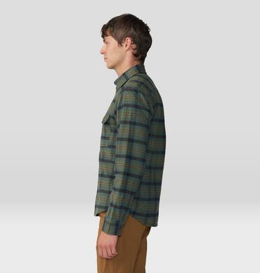 Men's Dusk Creek Flannel Long Sleeve Shirt, Color: Black Spruce Oslo Plaid, image 31