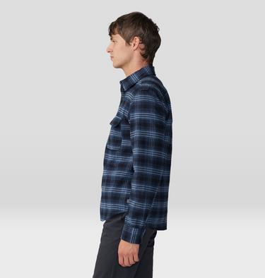 Men's Dusk Creek Flannel Long Sleeve Shirt, Color: Hardwear Navy Oslo Plaids, image 35