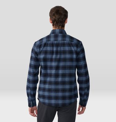 Men's Dusk Creek Flannel Long Sleeve Shirt, Color: Hardwear Navy Oslo Plaids, image 34