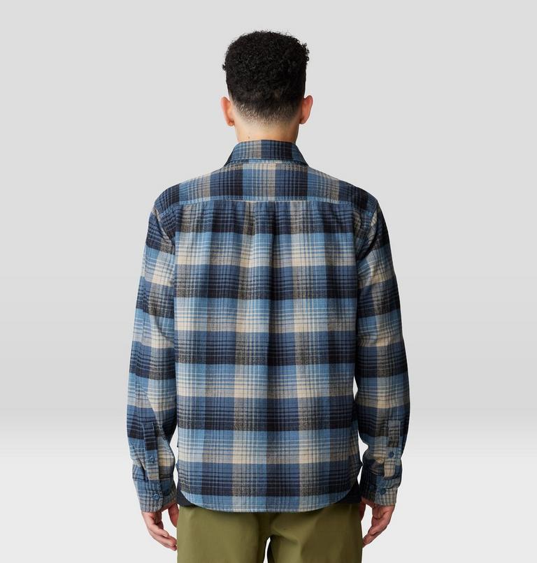 Men's Dusk Creek Flannel Long Sleeve Shirt, Color: Adriatic Blue Glasshouse Plaid, image 2
