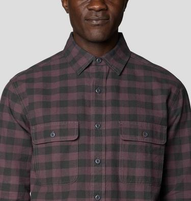 Men's Dusk Creek Flannel Long Sleeve Shirt, Color: Purple Sage Mini Buffalo Check, image 8