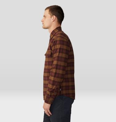 Men's Dusk Creek Flannel Long Sleeve Shirt, Color: Washed Raisin Oslo Plaid, image 43