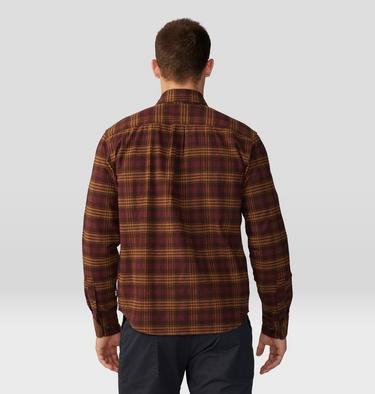 Men's Dusk Creek Flannel Long Sleeve Shirt, Color: Washed Raisin Oslo Plaid, image 42