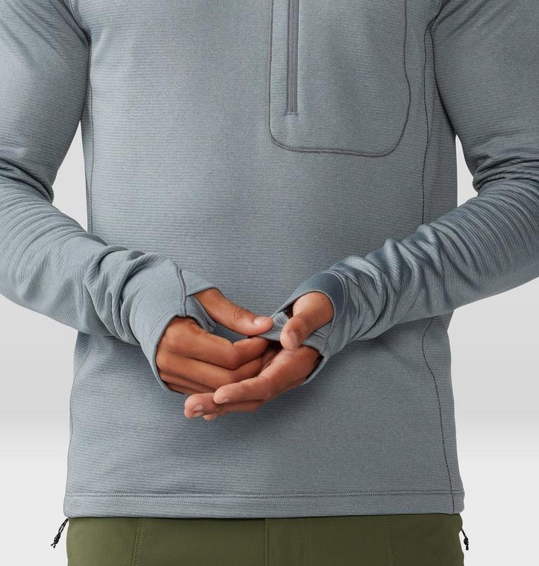 Men's Glacial Trail Hoody, Color: Foil Grey, image 7