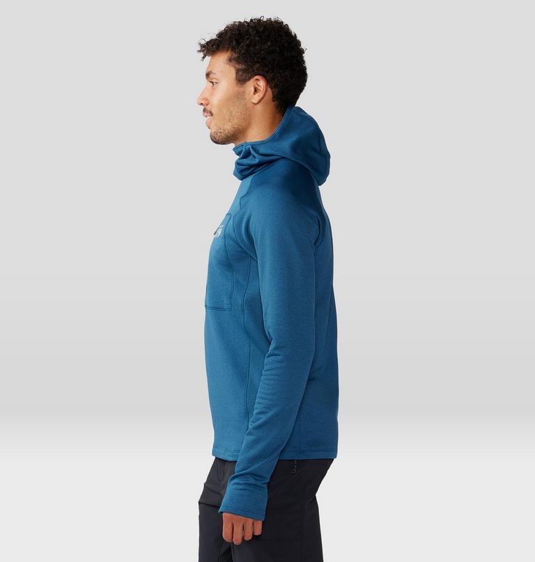 Men's Glacial Trail Hoody, Color: Dark Caspian, image 3