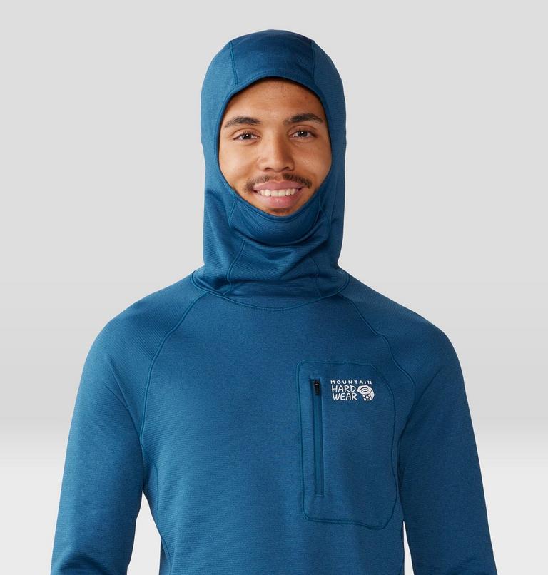 Men's Glacial Trail Hoody, Color: Dark Caspian, image 5