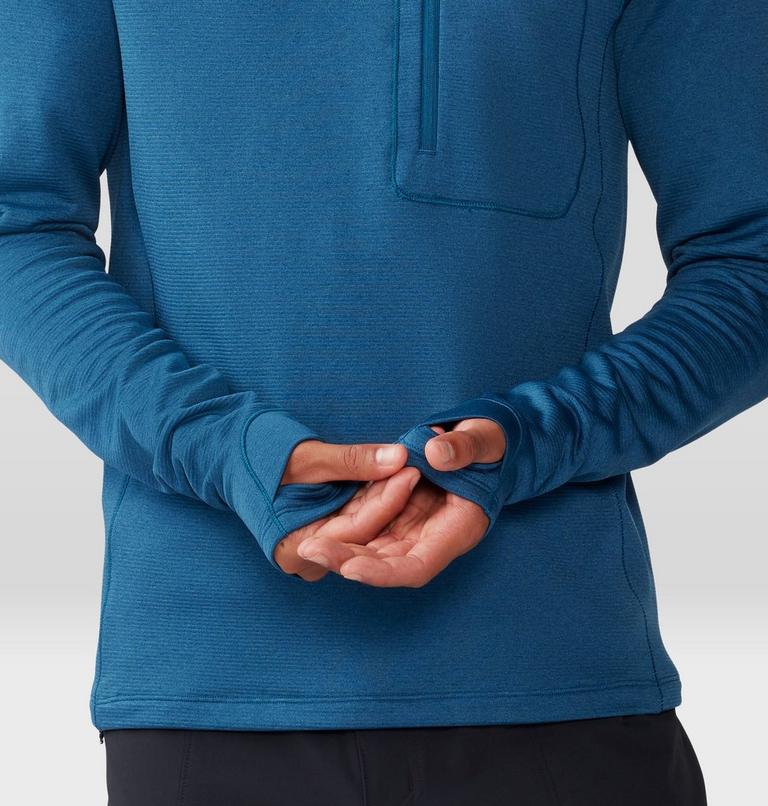 Men's Glacial Trail Hoody, Color: Dark Caspian, image 7