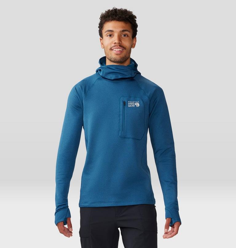 Men's Glacial Trail Hoody, Color: Dark Caspian, image 8