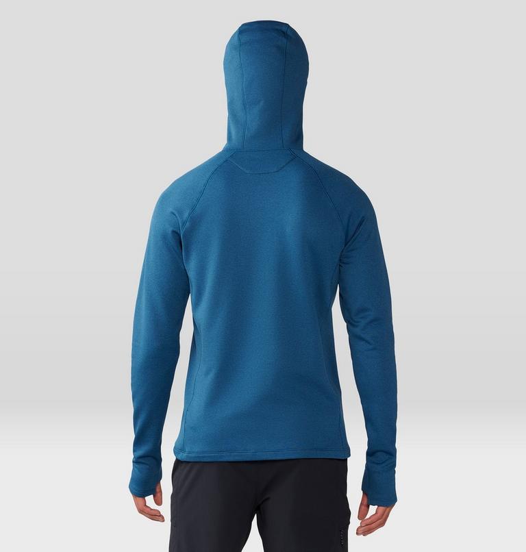 Men's Glacial Trail Hoody, Color: Dark Caspian, image 2