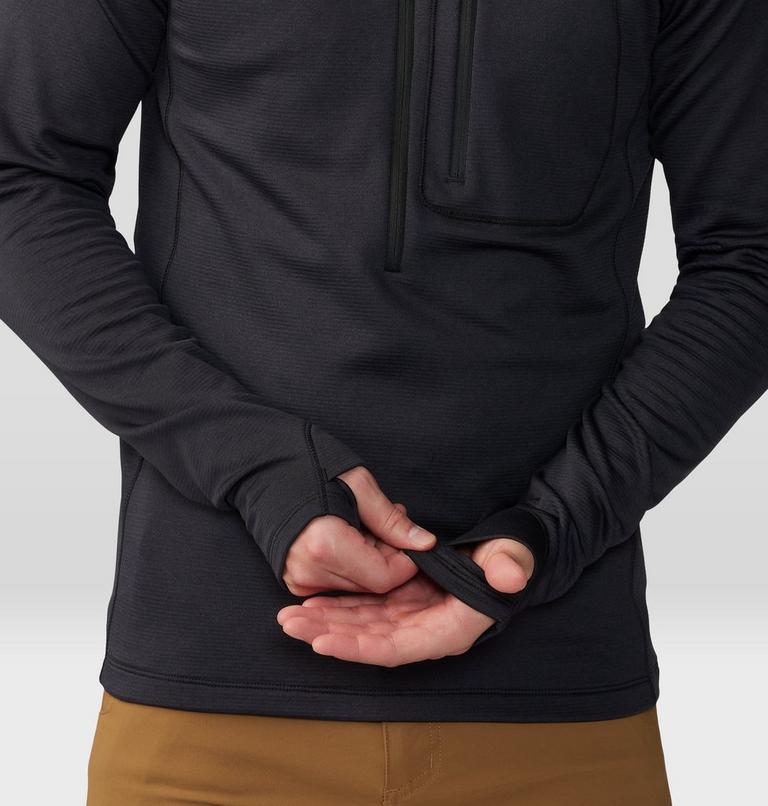 Haut à demi-fermeture éclair Glacial Trail Homme, Color: Black, image 5