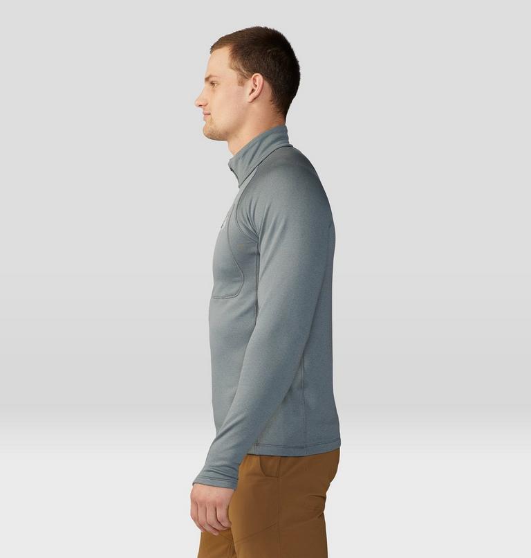 Men's Glacial Trail Half Zip, Color: Foil Grey, image 3
