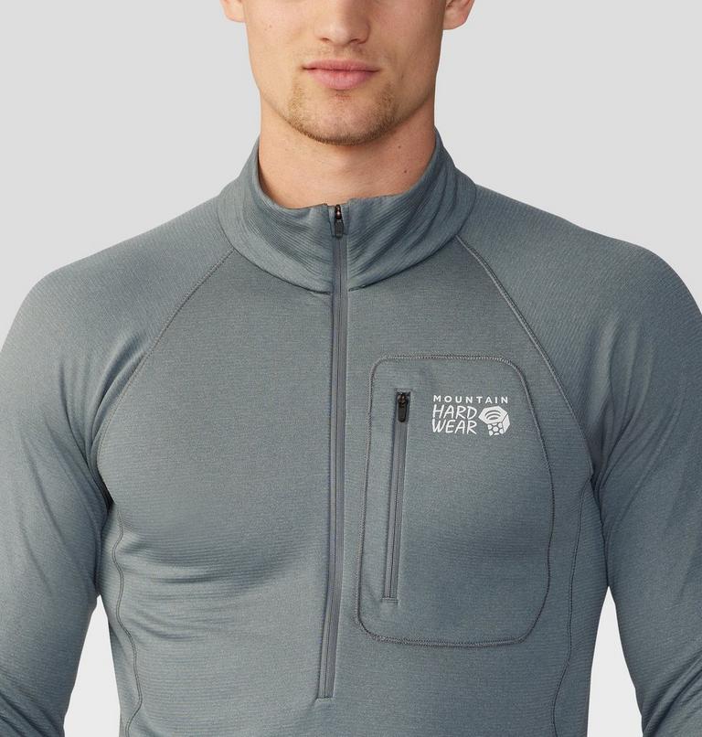 Men's Glacial Trail Half Zip, Color: Foil Grey, image 4