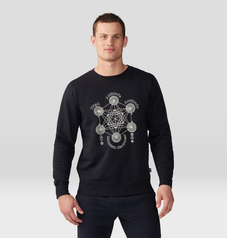 Chandail à col rond Metatrons Cube Homme, Color: Black, image 1