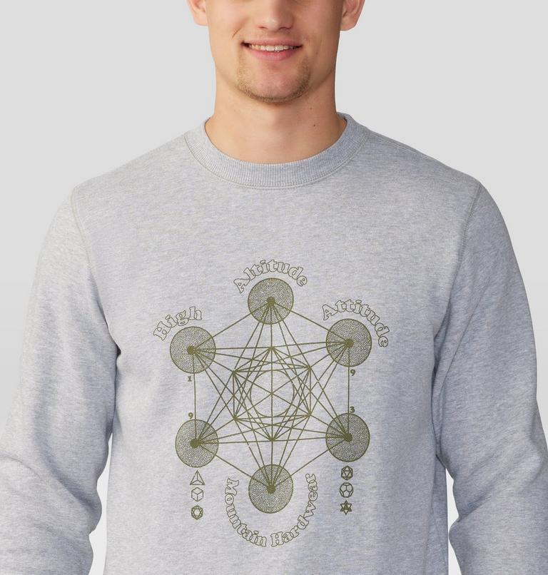 Chandail &agrave; col rond Metatrons Cube Homme, Color: Hardwear Grey Heather, image 4
