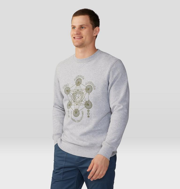 Chandail &agrave; col rond Metatrons Cube Homme, Color: Hardwear Grey Heather, image 5