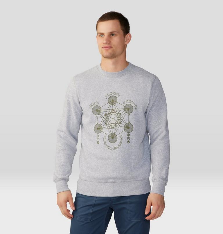Chandail &agrave; col rond Metatrons Cube Homme, Color: Hardwear Grey Heather, image 1