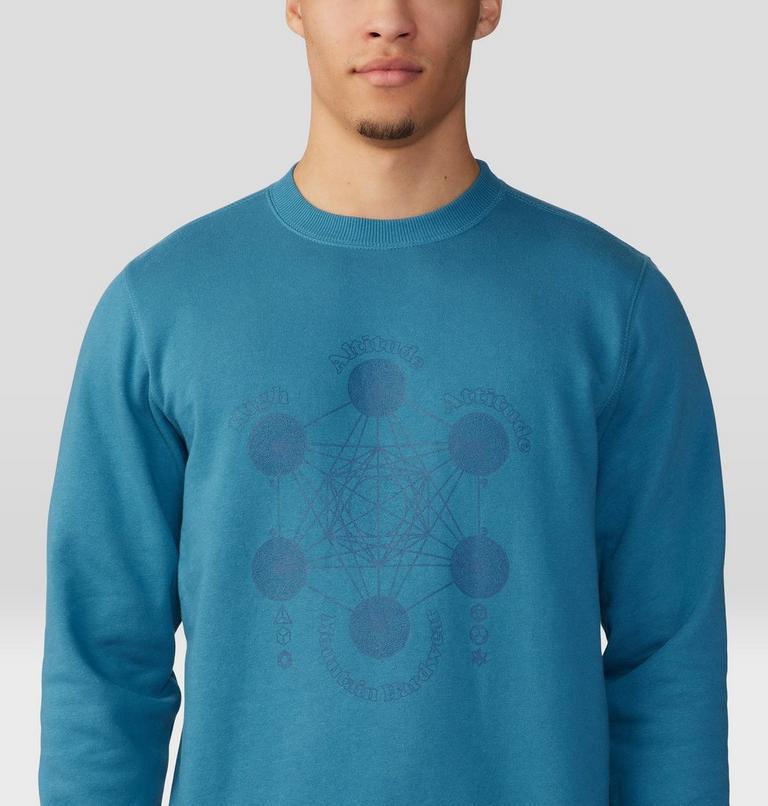 Chandail à col rond Metatrons Cube Homme, Color: Caspian, image 4