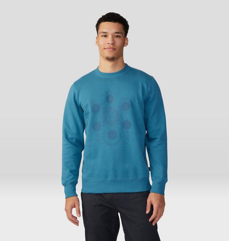 Chandail à col rond Metatrons Cube Homme, Color: Caspian, image 1
