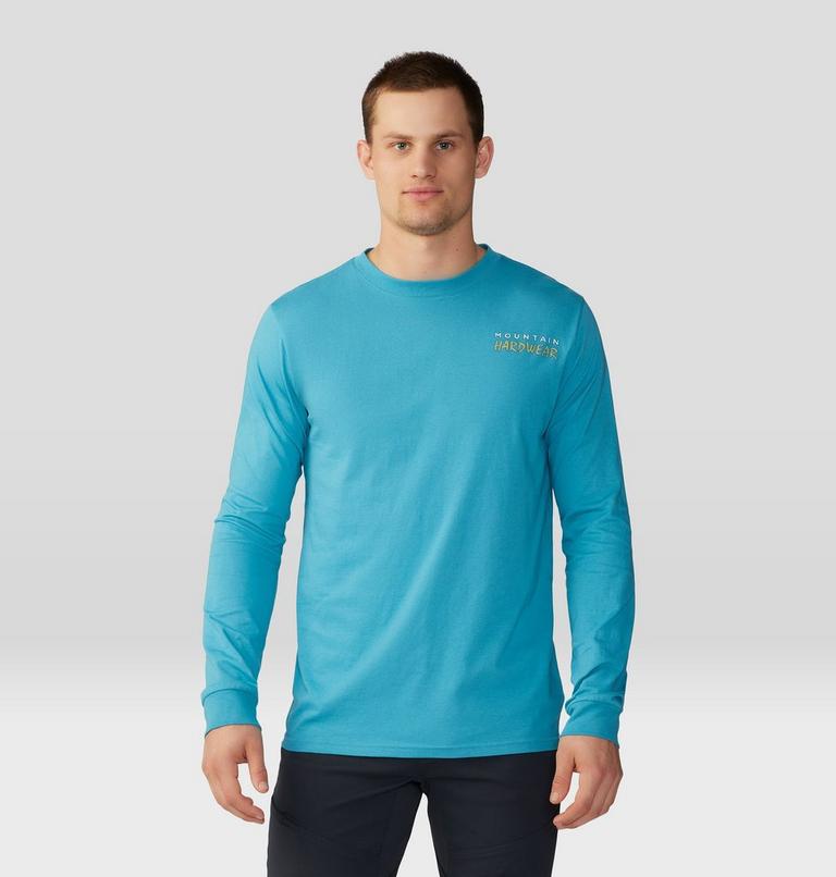 Haut à manches longues Logo Landscape Homme, Color: Teton Blue, image 1