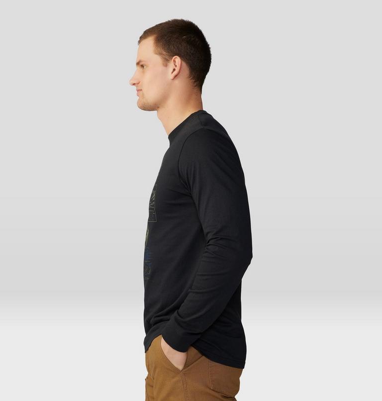 Men's River Bear Long Sleeve, Color: Black, image 3