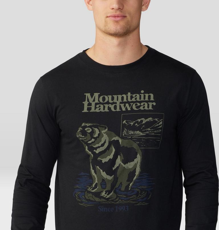 Men's River Bear Long Sleeve, Color: Black, image 4