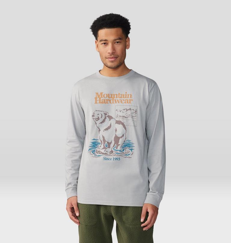 Men's River Bear Long Sleeve, Color: Hardwear Grey Heather, image 5