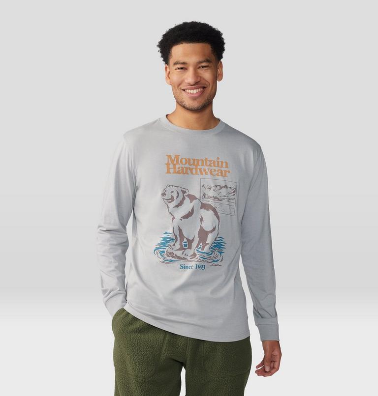 Men's River Bear Long Sleeve, Color: Hardwear Grey Heather, image 1