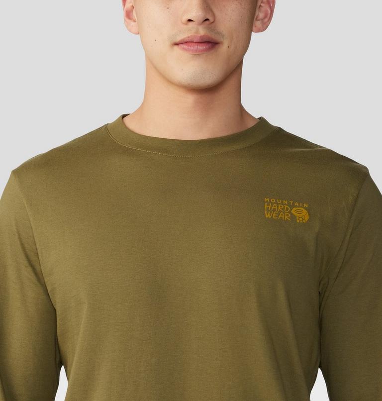 Men's Snow Yeti Long Sleeve, Color: Combat Green, image 4