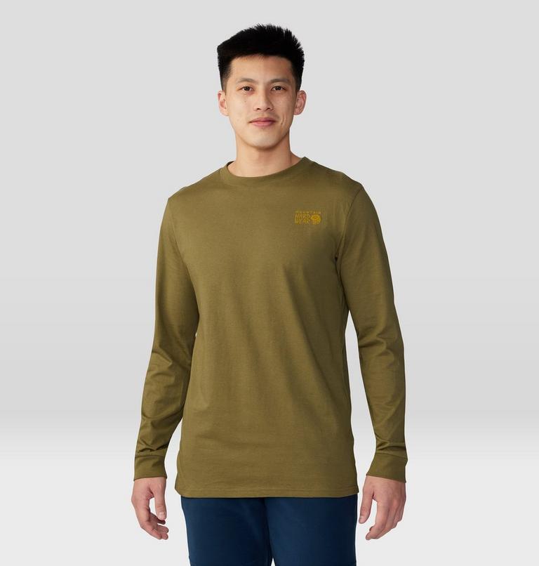 Men's Snow Yeti Long Sleeve, Color: Combat Green, image 1