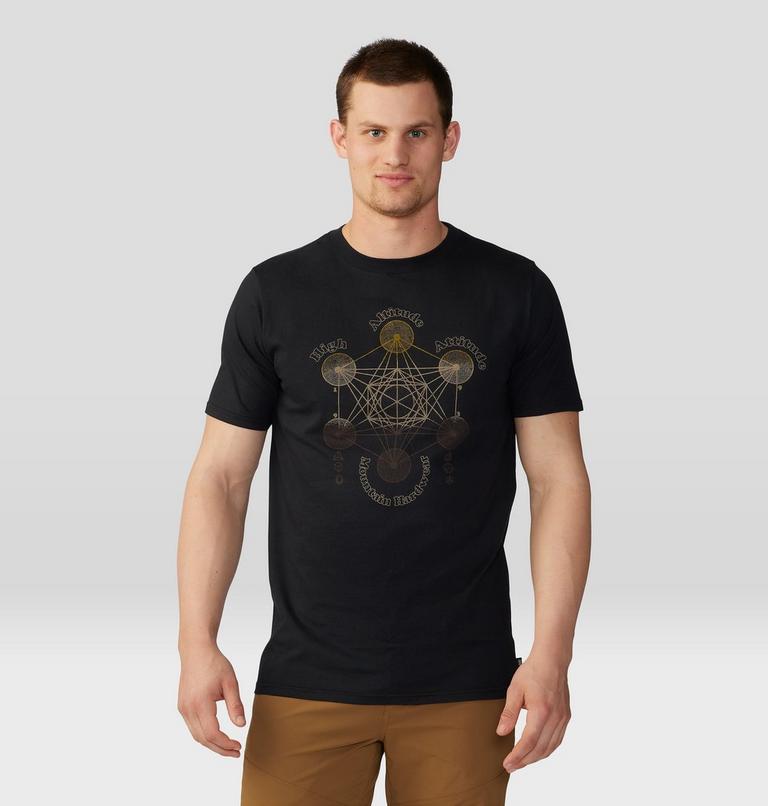T-shirt à manches courtes Metatrons Cube Homme, Color: Black, image 1