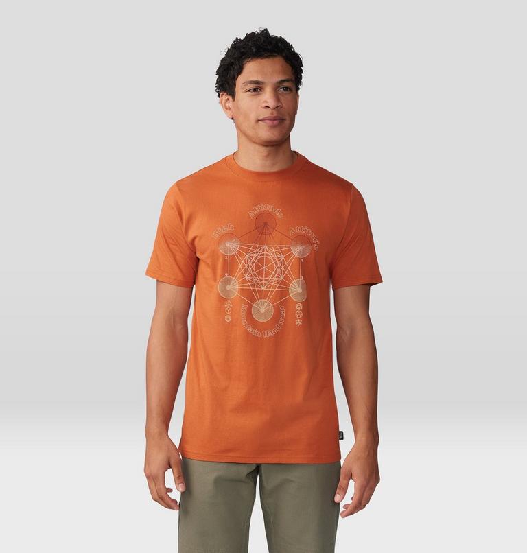 T-shirt à manches courtes Metatrons Cube Homme, Color: Raw Carnelian, image 1