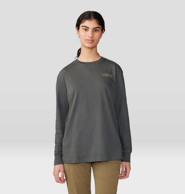 Logo Landscape Boxy Long Sleeve, Color: Volcanic, image 1
