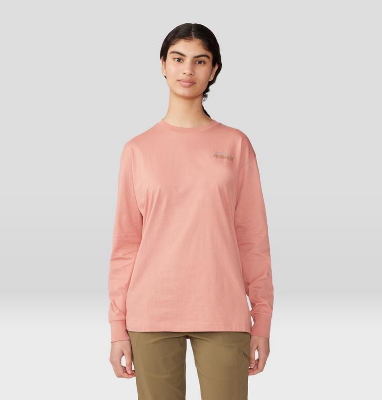 Logo Landscape Boxy Long Sleeve, Color: Washed Sun, image 1